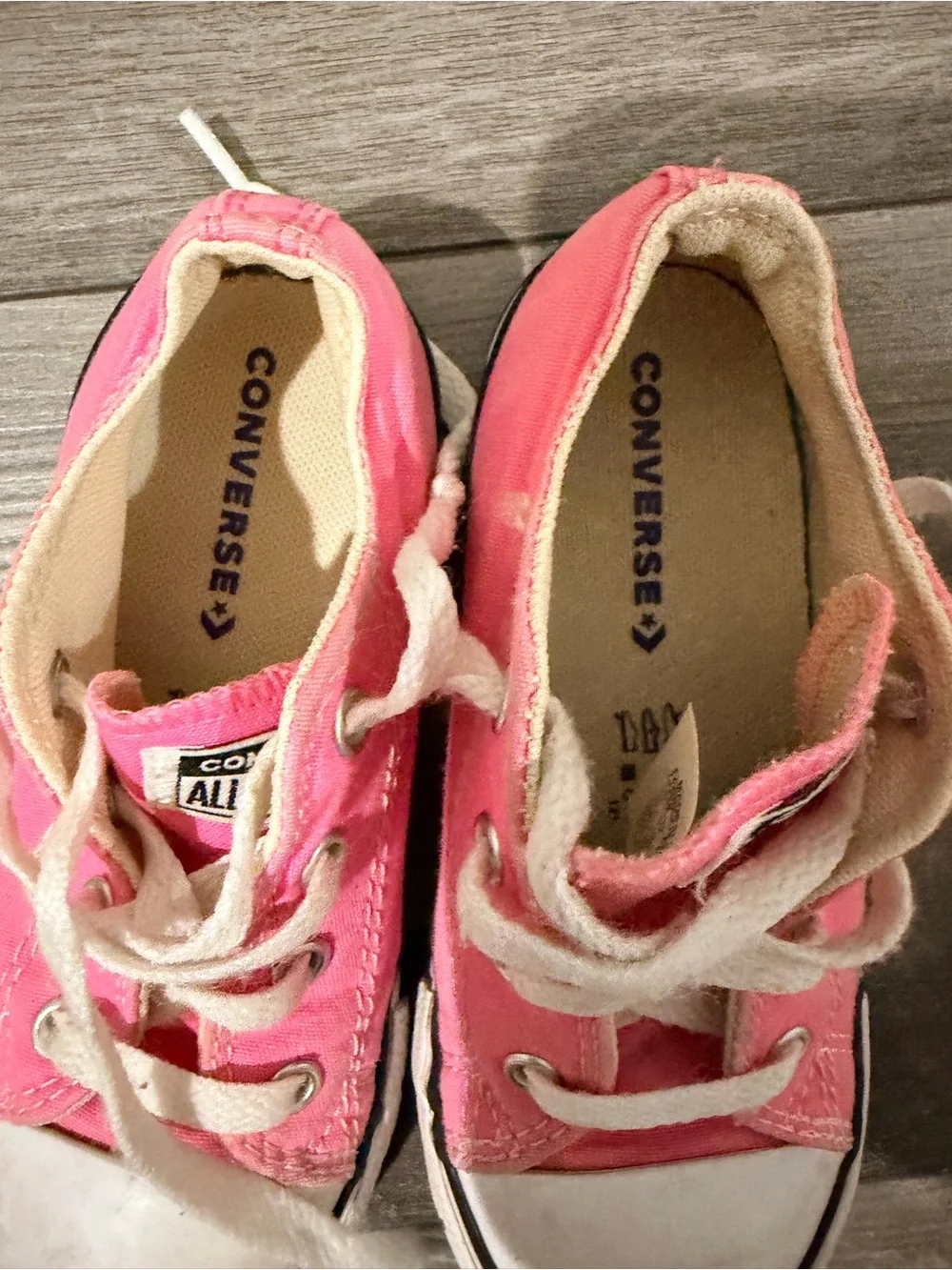 Converse Kids Pink Canvas Low Top Sneakers
